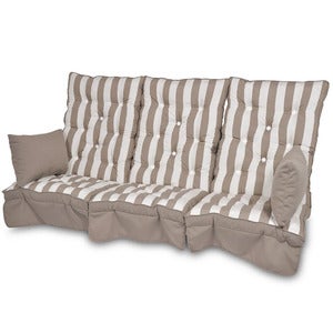 Swing sofa Cushions High Back Taupe striped