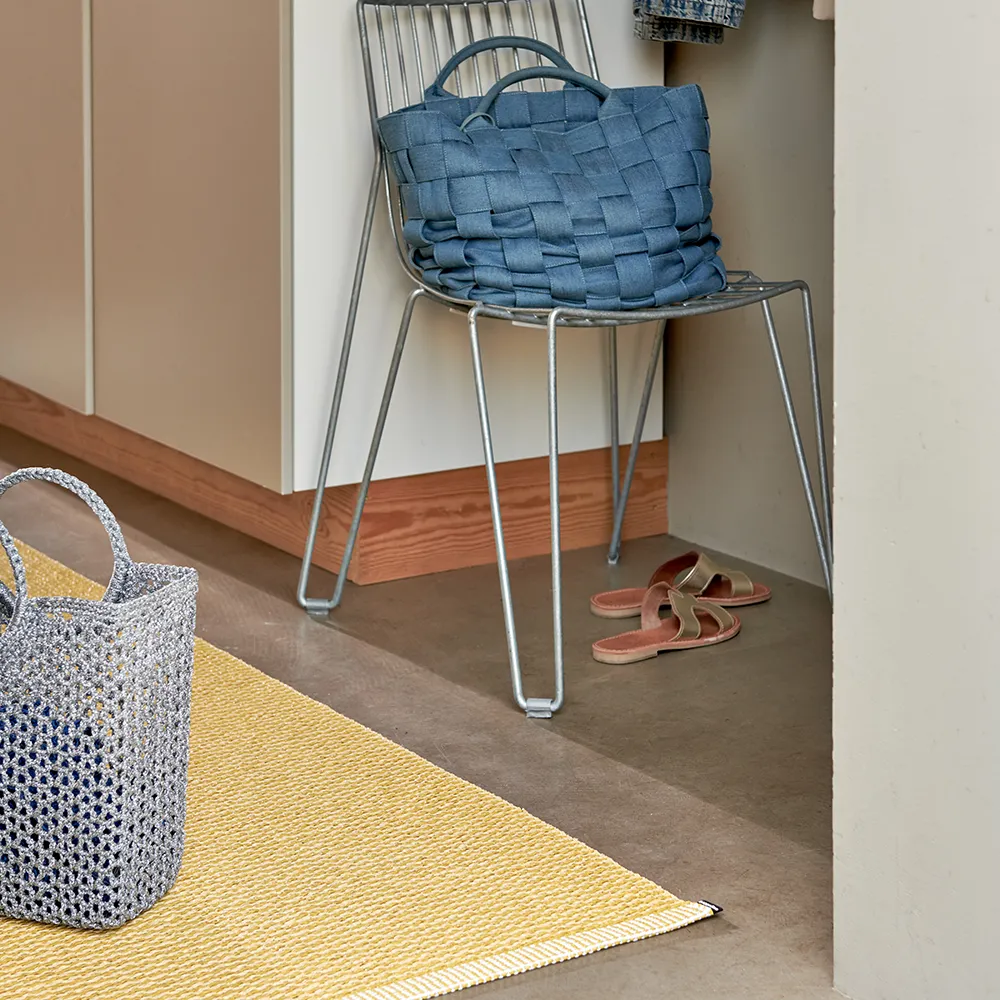 Mono rug Pale Yellow/ Mustard 140 x 200 cm