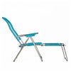 Spaghetti deck chair matt turquoise aluminium