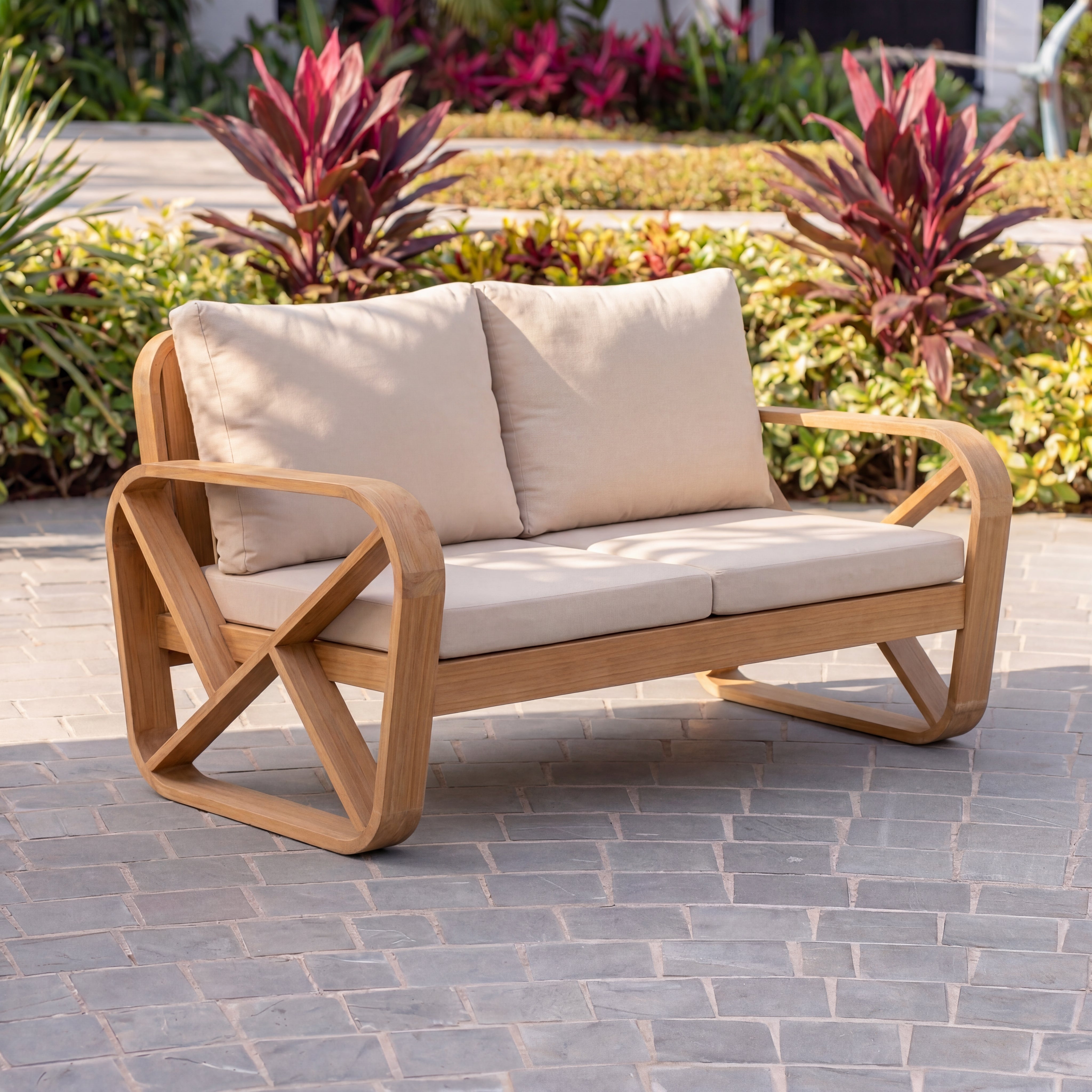 Bålamöllan 2-seater lounge sofa incl. cushions beige