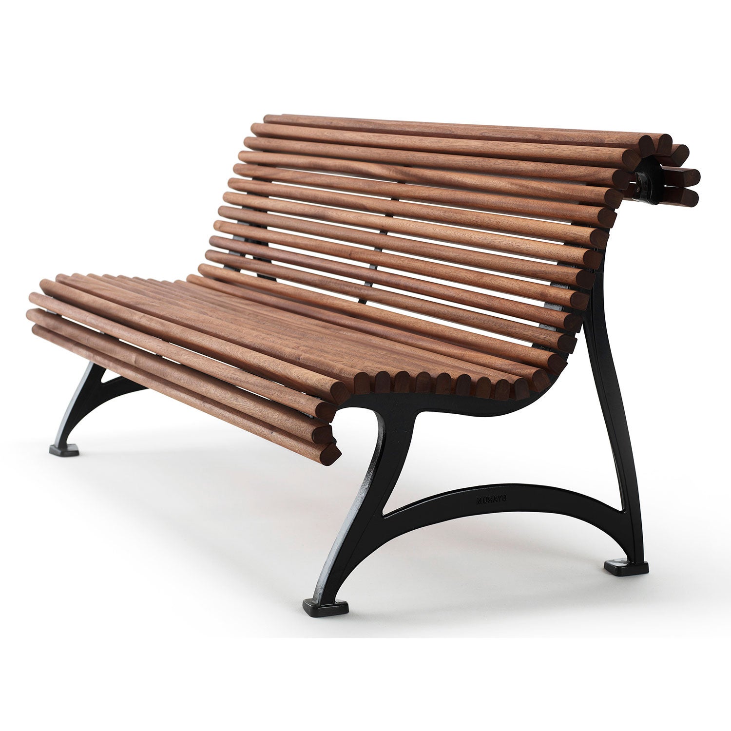 Jujol sofa black oiled mahogany