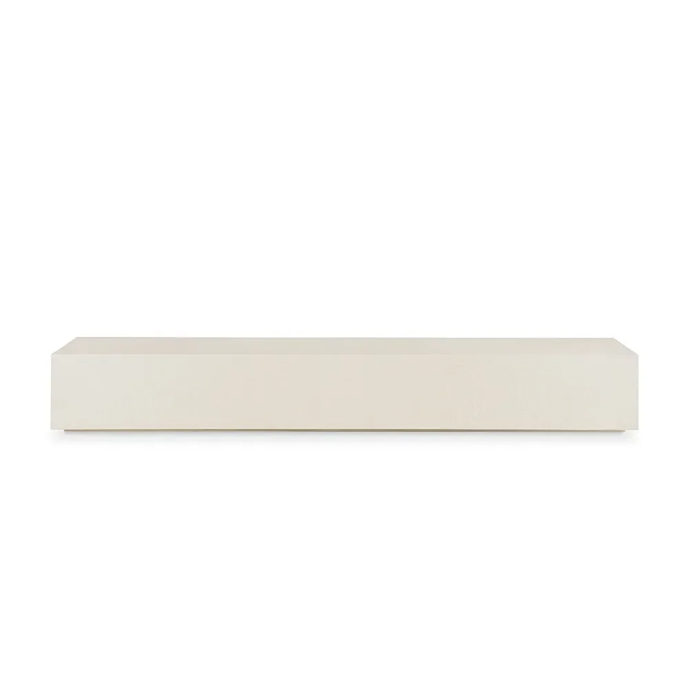 Elements Floor Shelf/Bench - Off White 220x45x30 cm