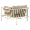 Collier armchair  Pearl white / Teddy beige