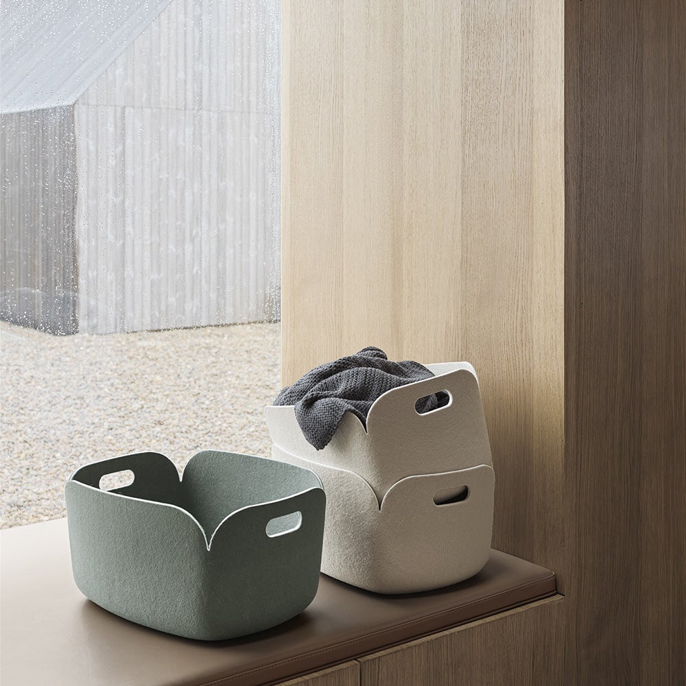 Restore Basket 28 x 28 cm - Dusty Green 