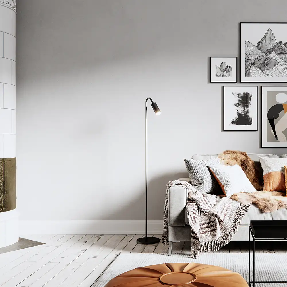 Curve Floor Lamp Matt Black