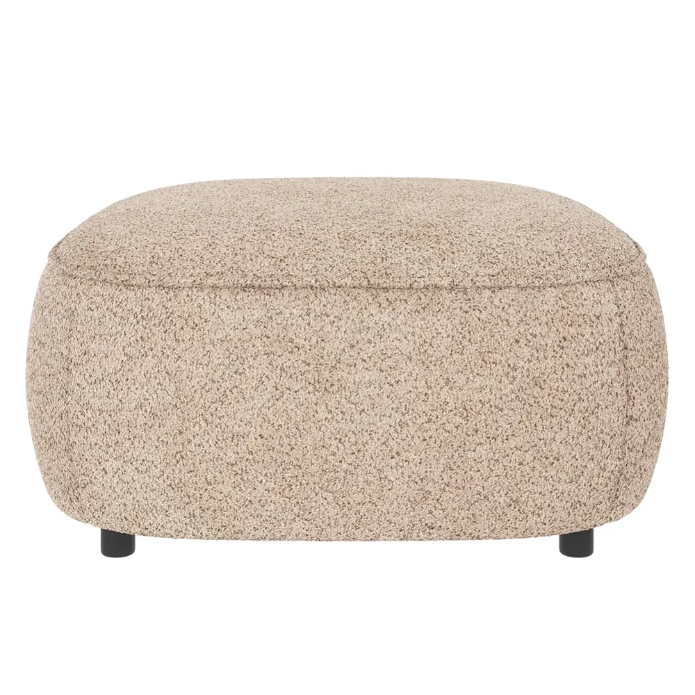 Norris footstool light beige fabric Anna light beige