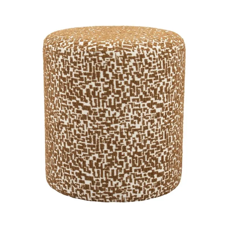 Miso Stool 38x38x42 cm Polyester & Wood Brown