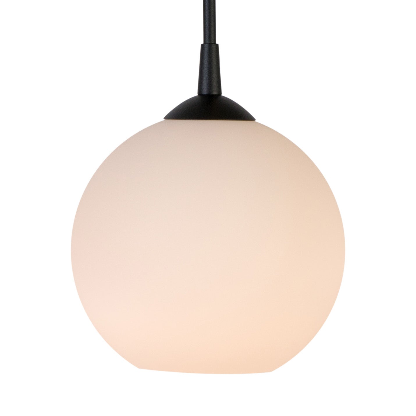 Capo Pendant D200 Black structure/Opal glass