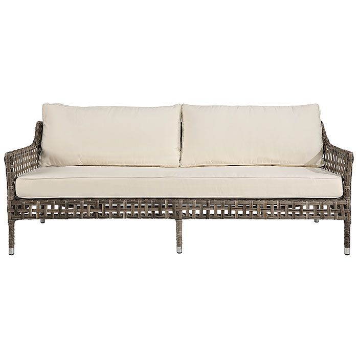 Santa Monica sofa in synthetic rattan