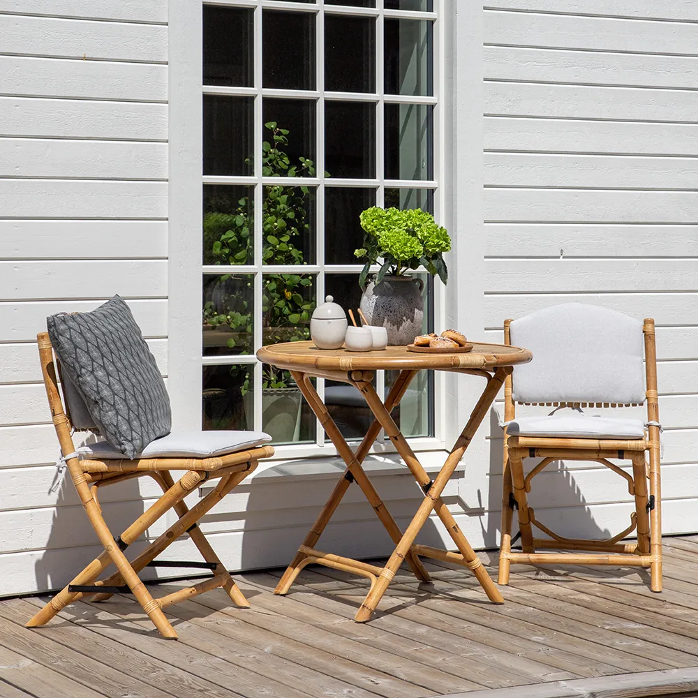 Cane Coffee Table Ø90 cm Bamboo