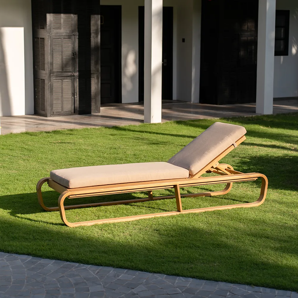 Bålamöllan sun lounger cushion beige