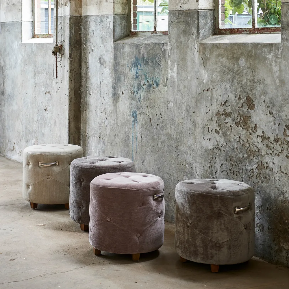 Footstool Bowery Flax