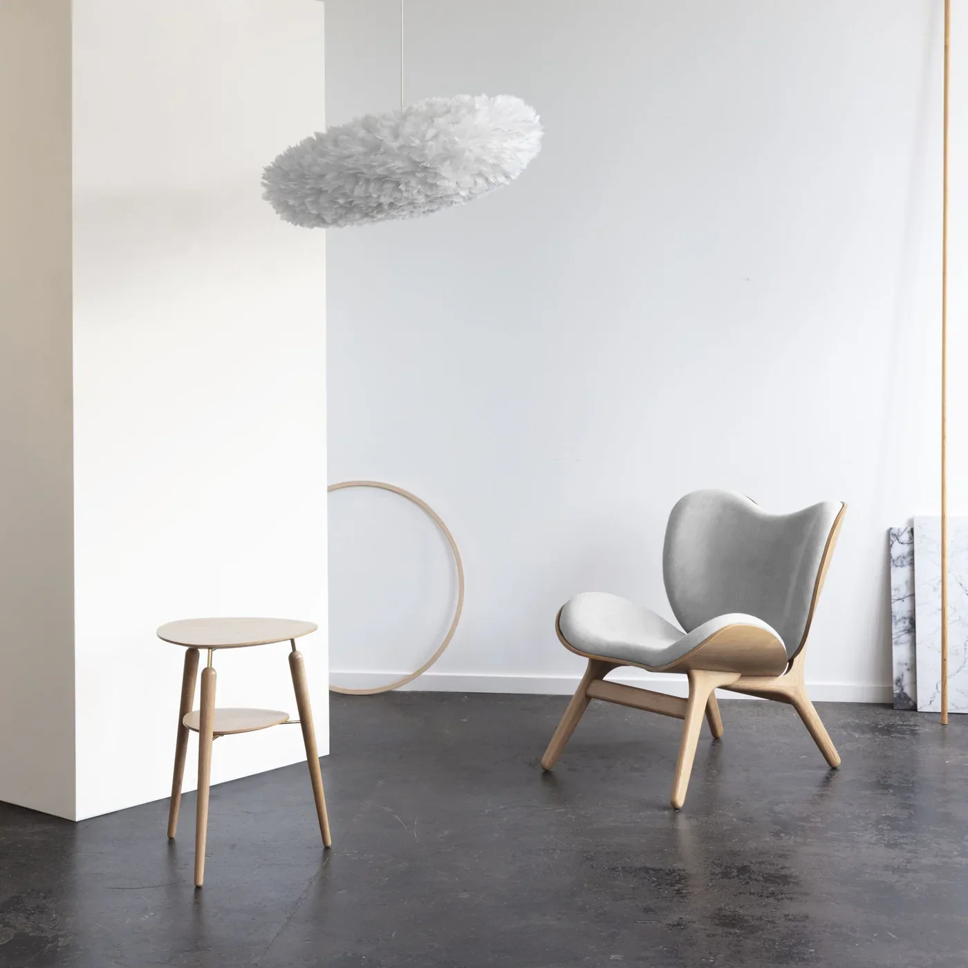 A Conversation Piece Loungechair Oak/Sterling