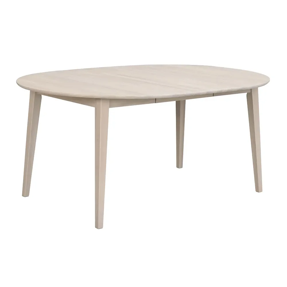 Filippa dining table 120-165x120 cm white pigmented oak
