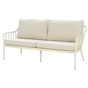 Coleville 3-seater sofa  Pearl white / Dot beige