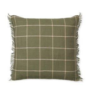 Calm Cushion Cover 50x50- Olive/Off-white