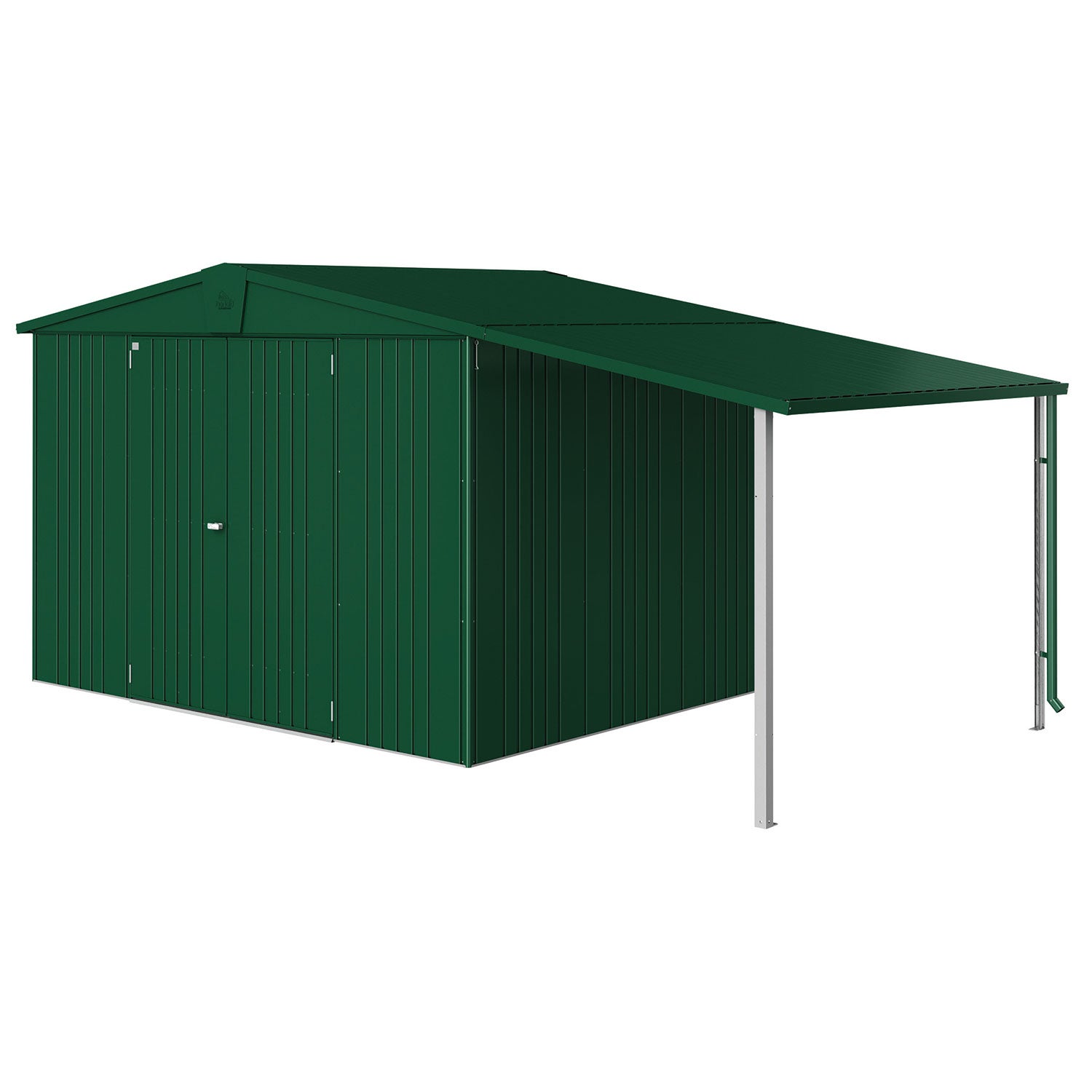 Europa side roof Garden shed size 45 dark green Biohort