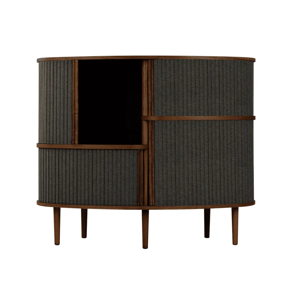 Audacious Highboard Cabinet Dark Oak/Shadow