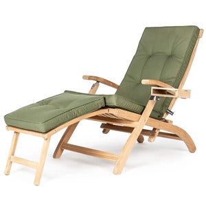 Lobby deck chair cushion green