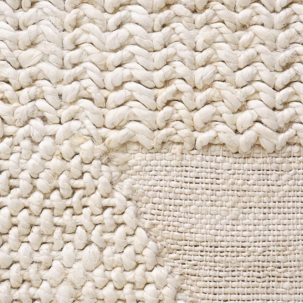 Knotty Rug White 200 x 300cm