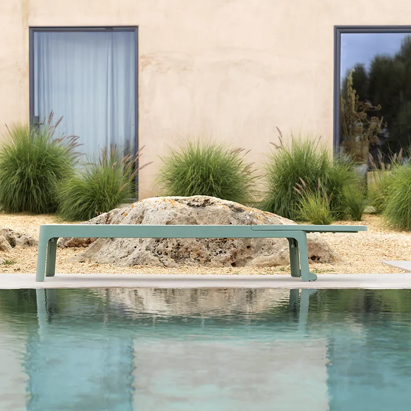 Plano sun lounger Tabacco - Castagno 