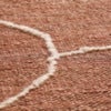 Handwoven Rug in Jute Gesso Terracotta 200x300 cm