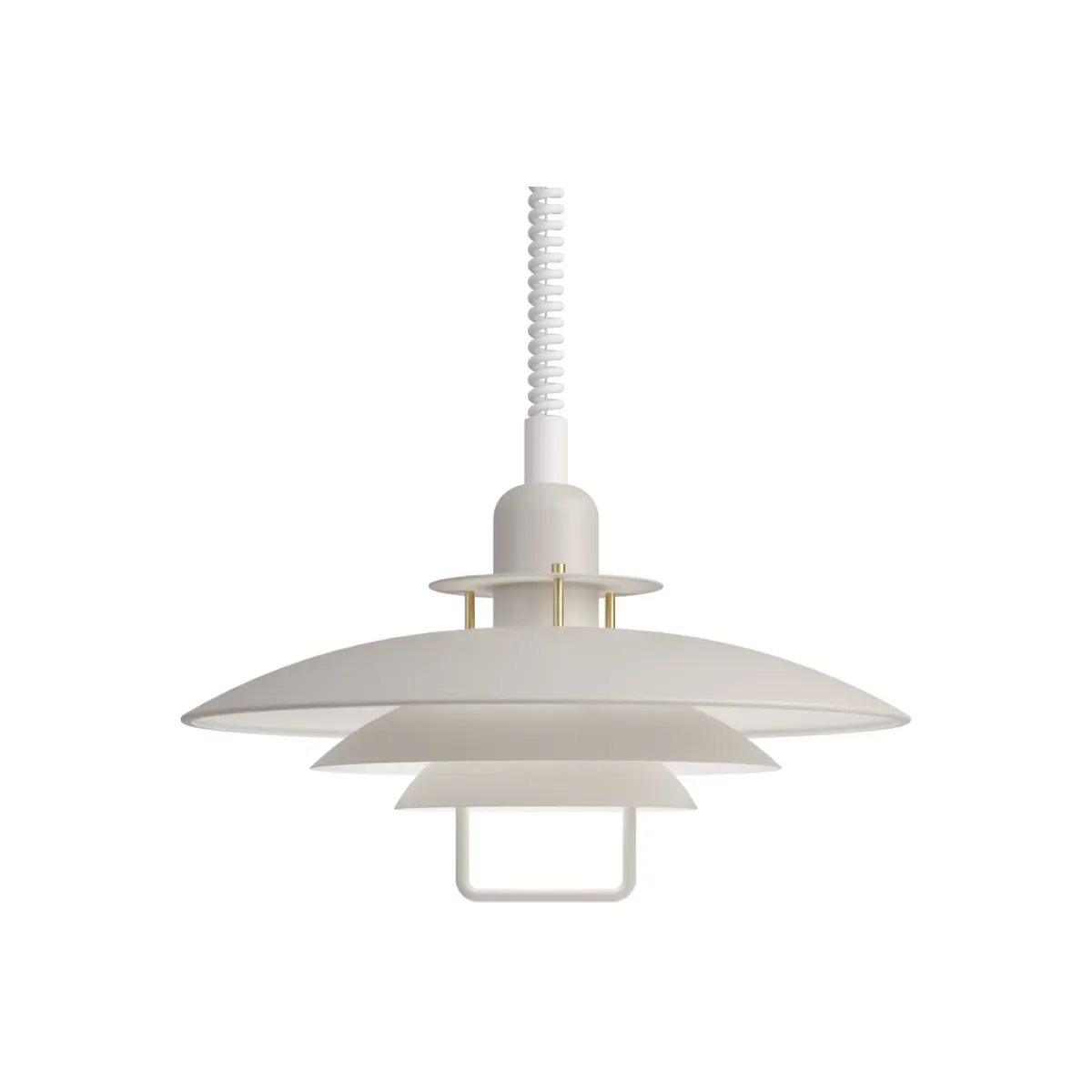Primus II ceiling pendant Ø43 cm metal sand/brass