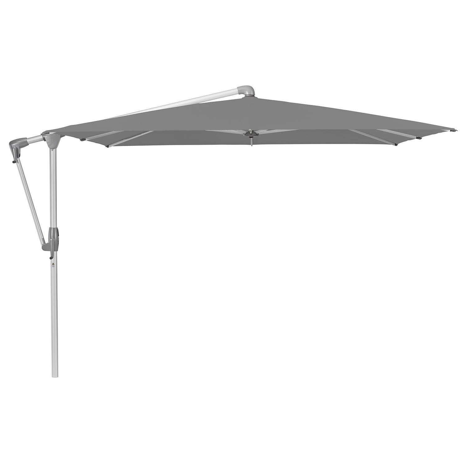 Sunwing Casa side-mast parasol 270x270 cm cat.4 anodizerad alu / 420 smoke 