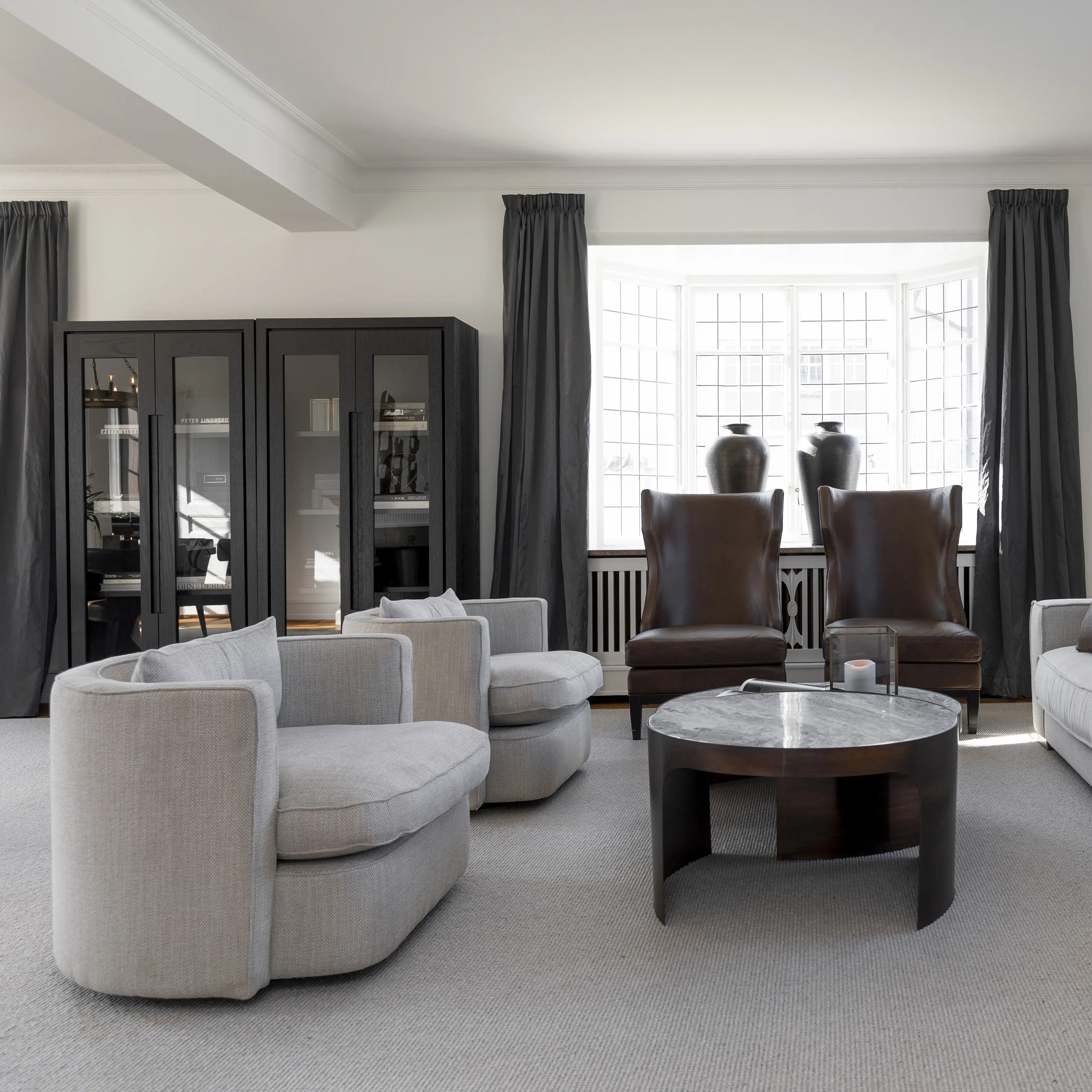 Swivel armchair Joan Quiet natural