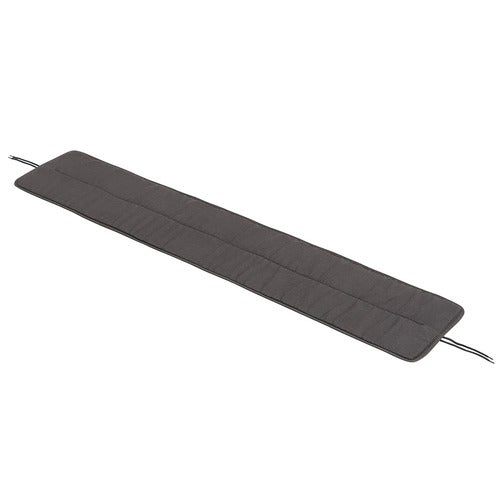 Linear Steel Bench seat pad 170x34 cm Dark Grey 