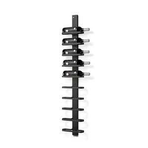 Mazzi Wine Rack 10 bottles Black Stained Oak/Matt Black Steel