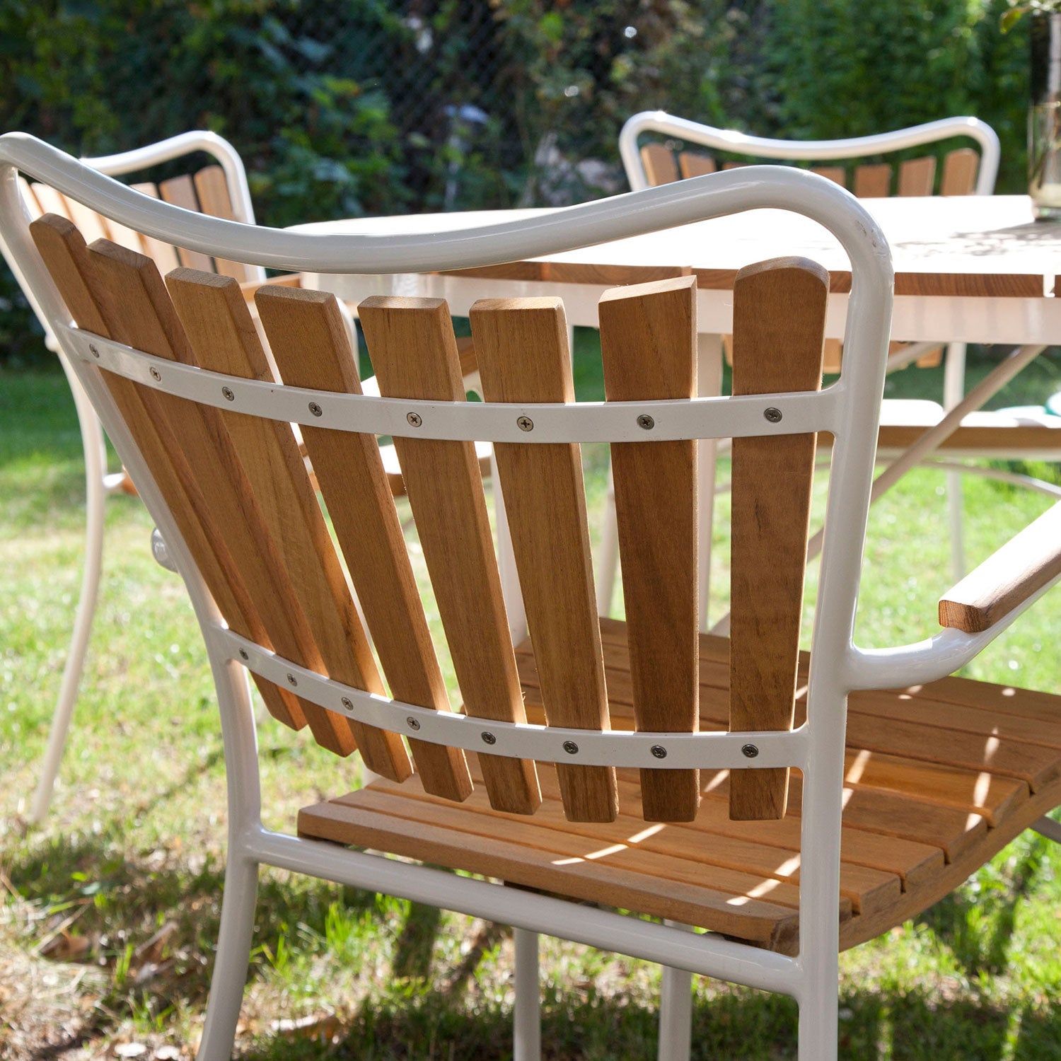 Hard & Ellen Dining chair white/teak
