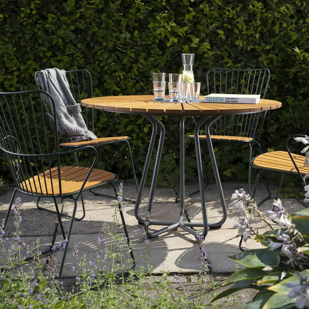 Paon dining chair black steel