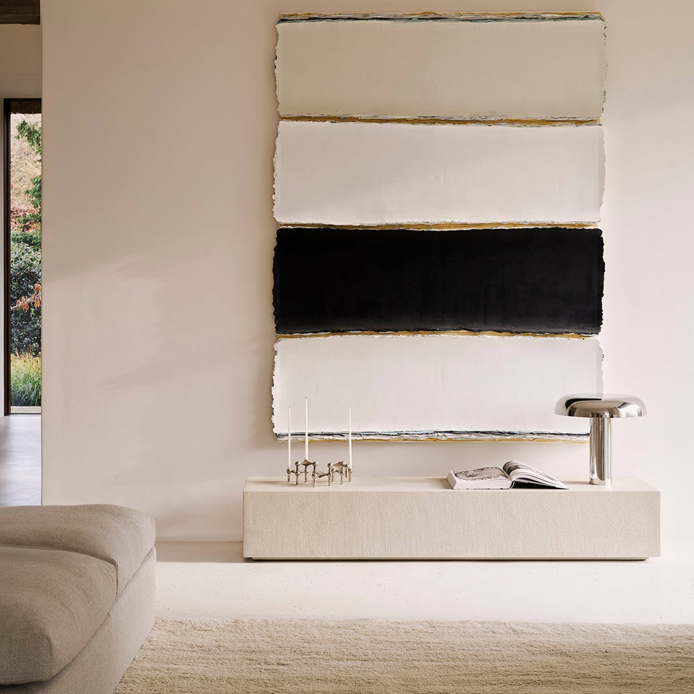 Elements Floor Shelf/Bench - Off White 180x45x30 cm