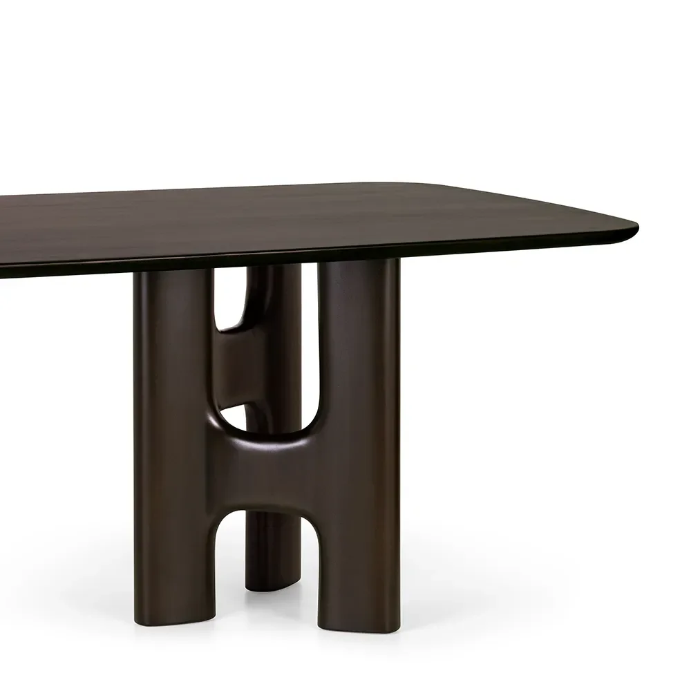 Flow dining table 110x200 cm Mahogany