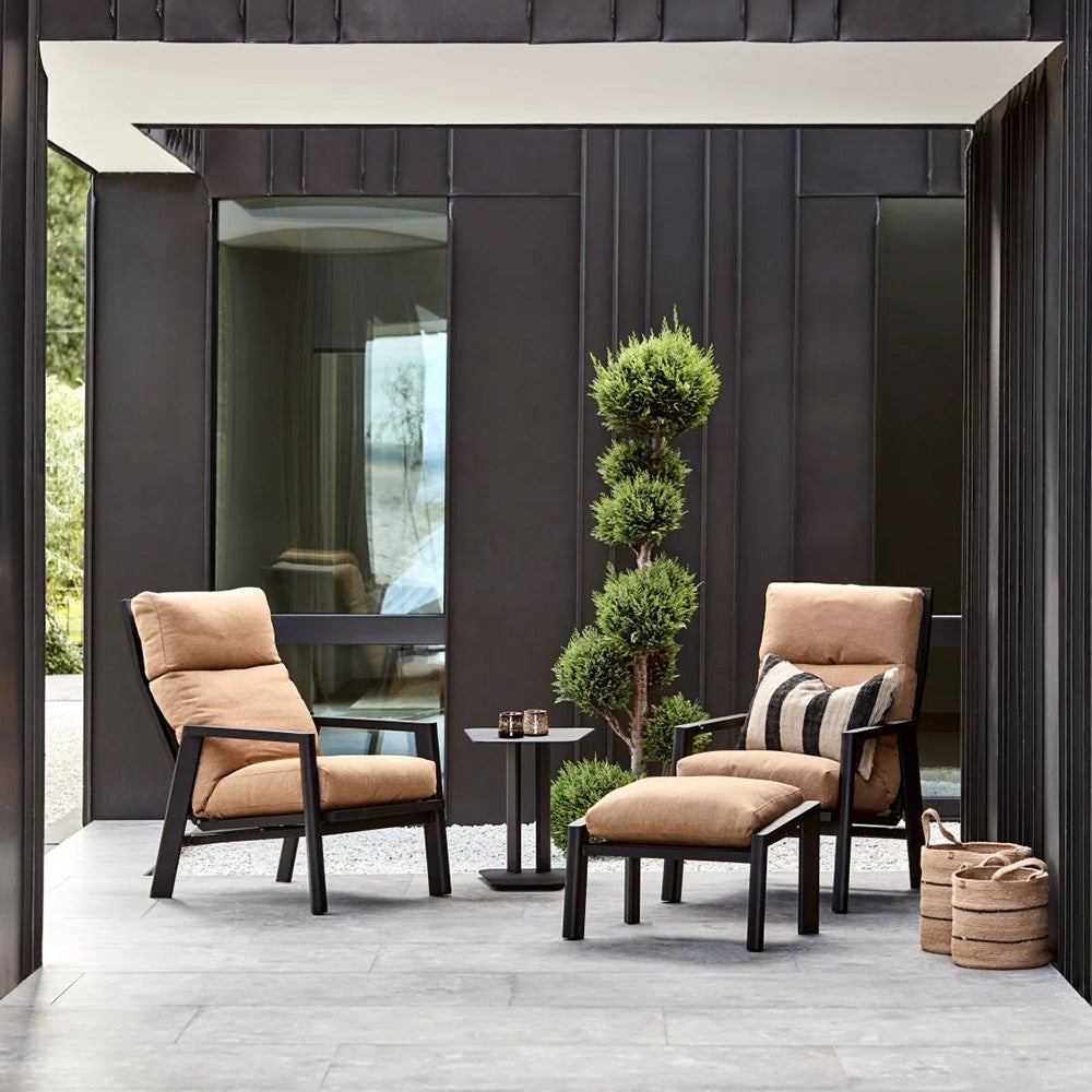 Slide footstool Black/Cinnamon Gold