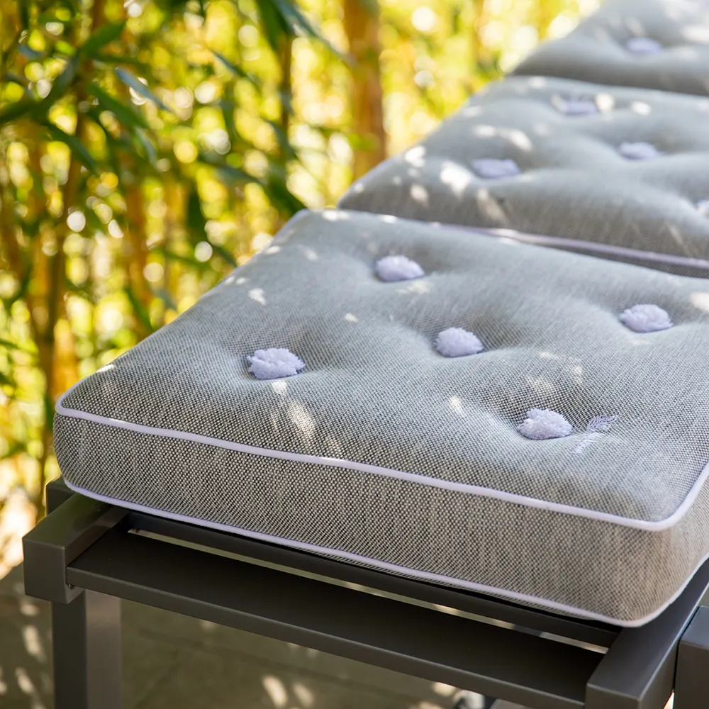 Bench 135Cm Grey Aluminium