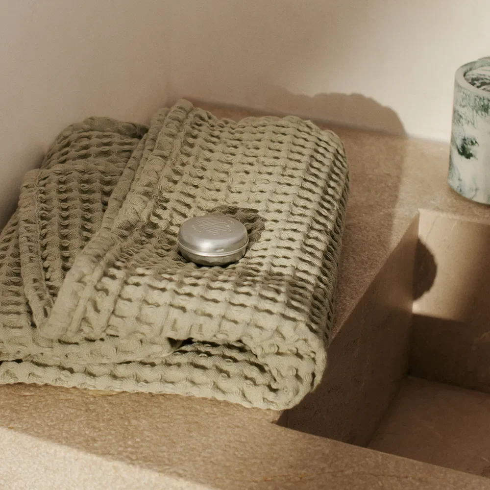 Bath Towel in Organic Cotton Light Celedon