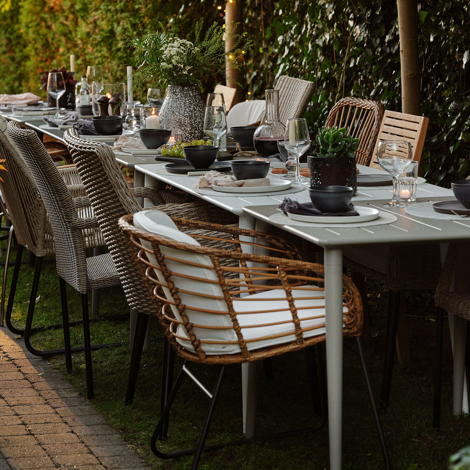 Covelo dining chair natural/white