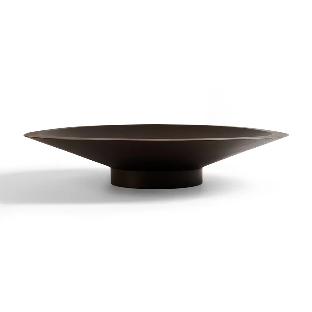 Satellite bowl - varnished mahogany - dark brown