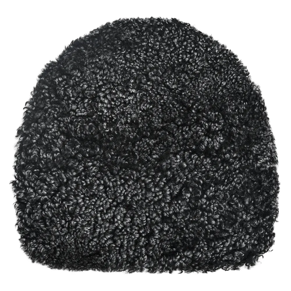 Curly Sheepskin Seat 36 cm Dark Grey