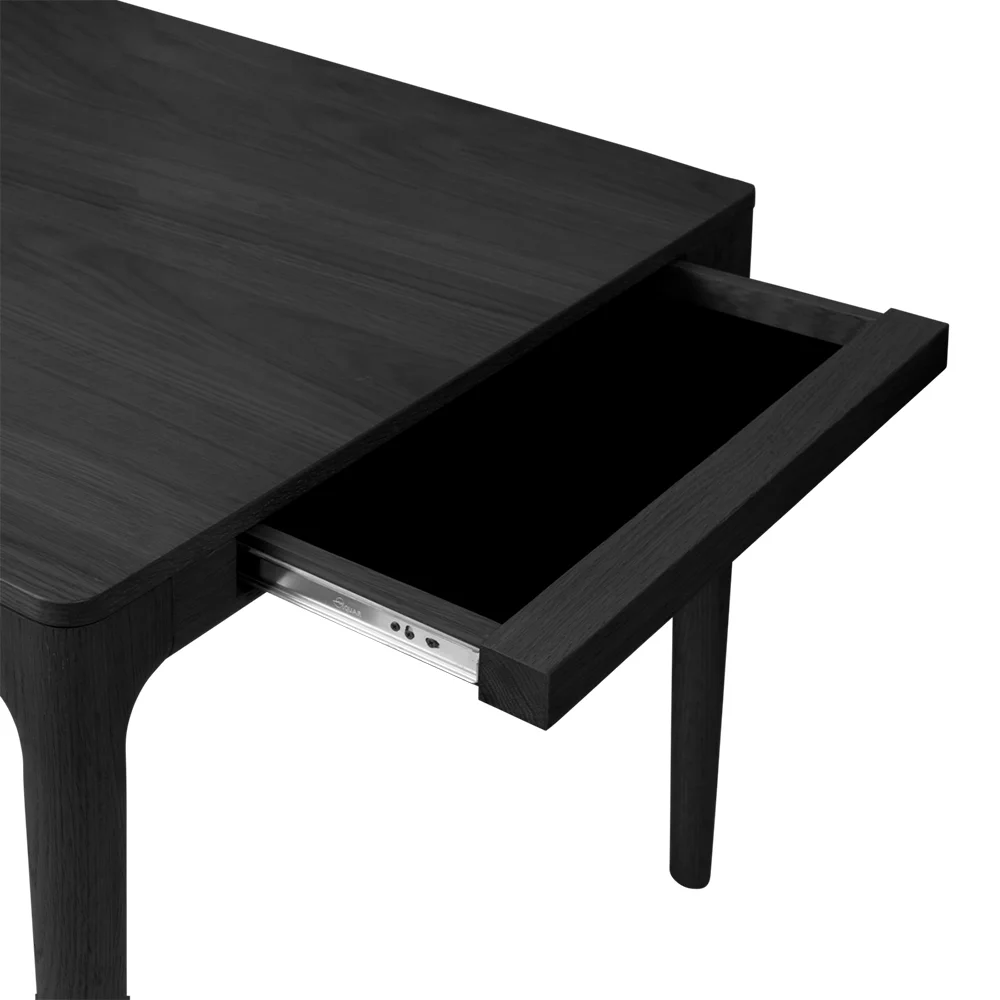 Heart'n'Soul Dining Table 200/300x90x75 Black Oak