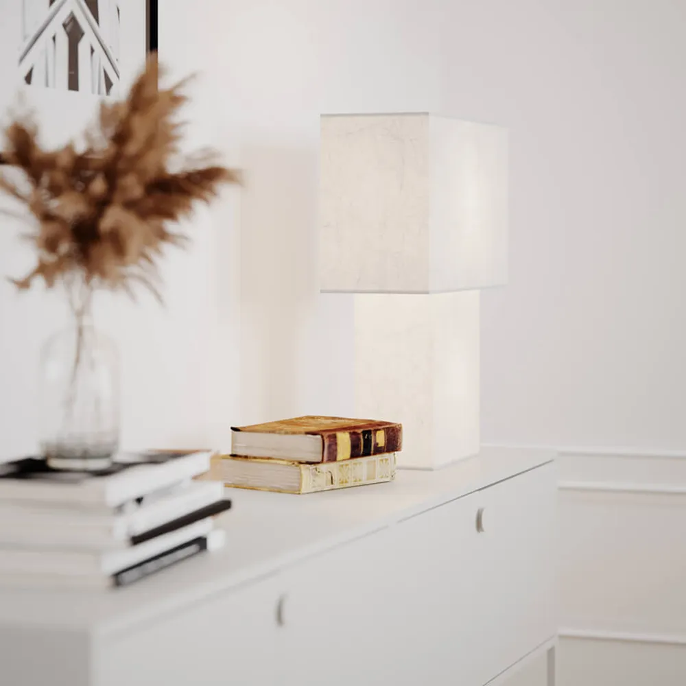 iSquare table lamp white