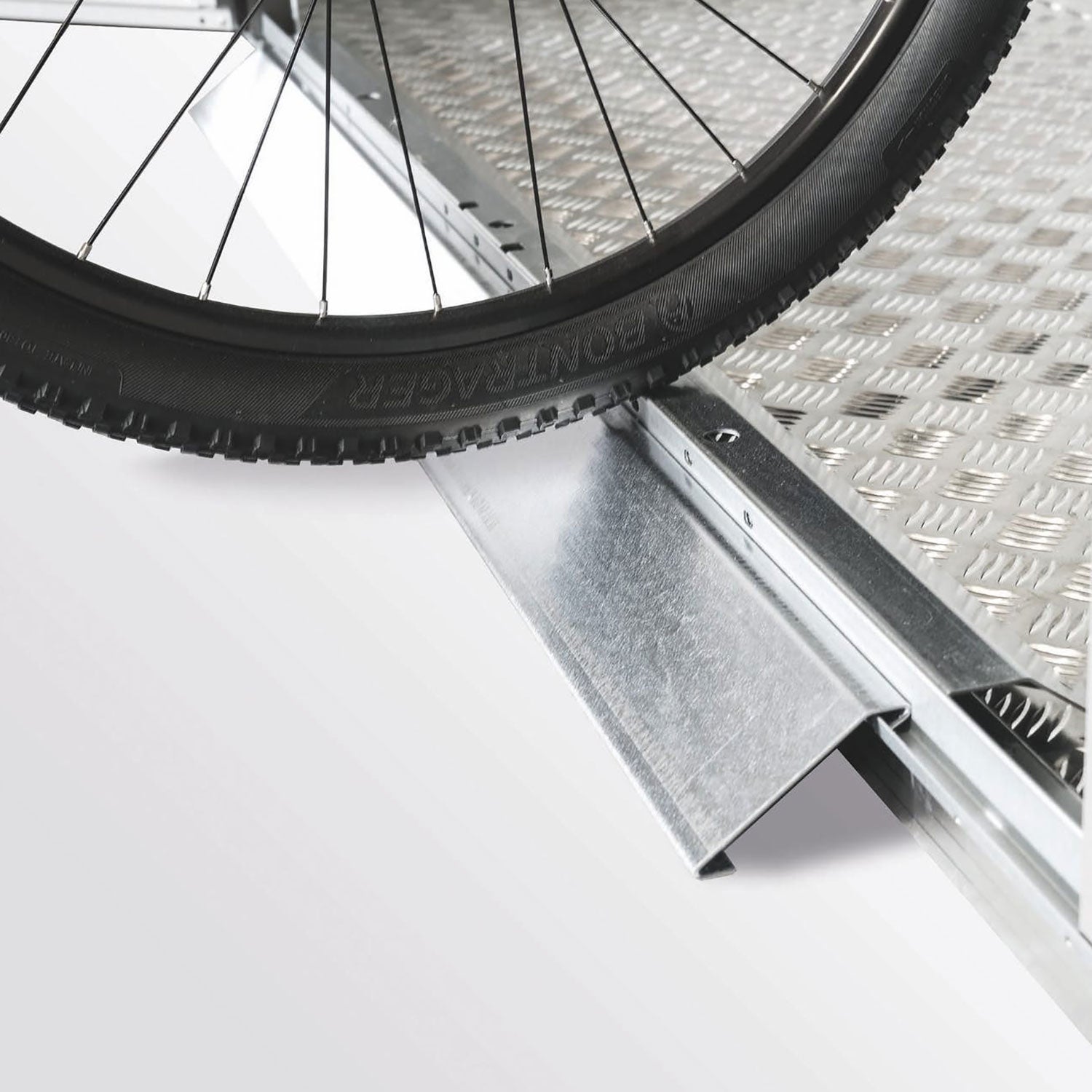 Threshold ramp only for double door and floor frame 135x14.5x7 cm Biohort