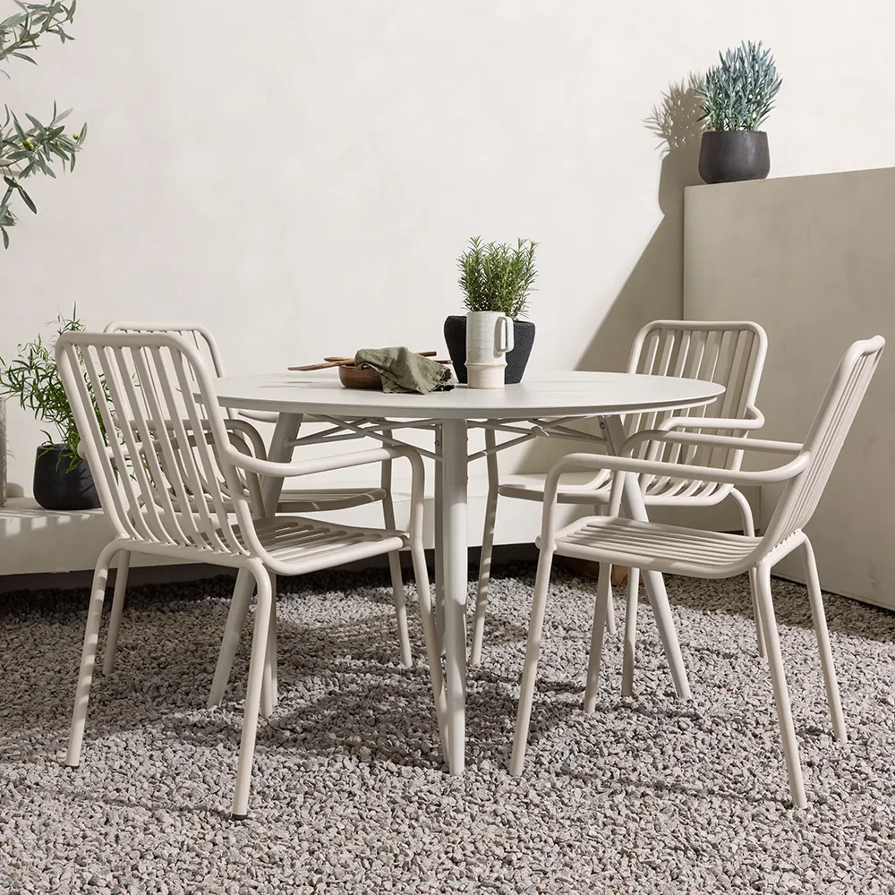 Lina Dining table Ø120 cm Beige