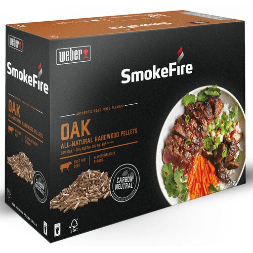 Wood pellets fsc oak 8kg wood