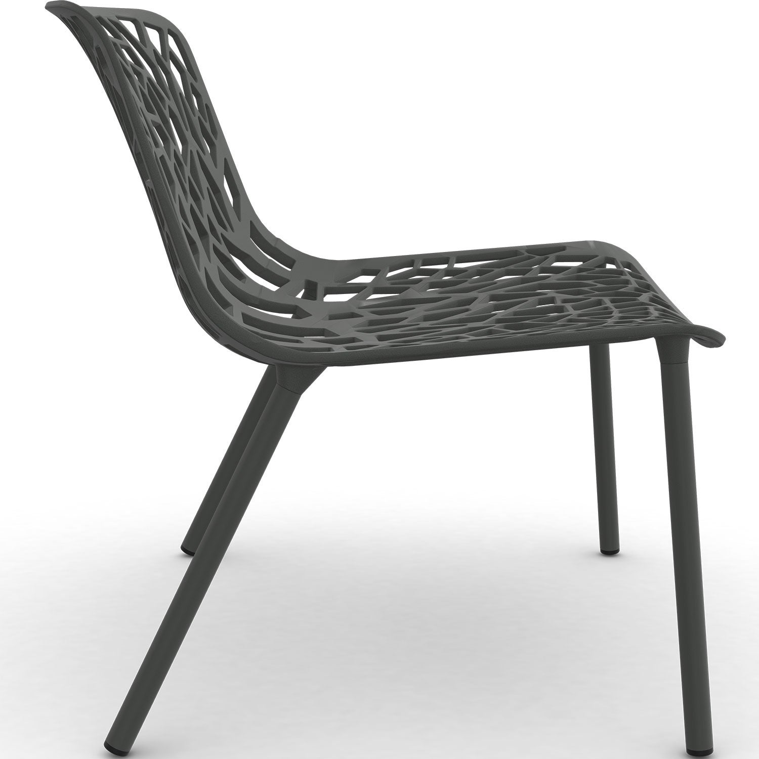 Forest lounge chair Metallic Grey