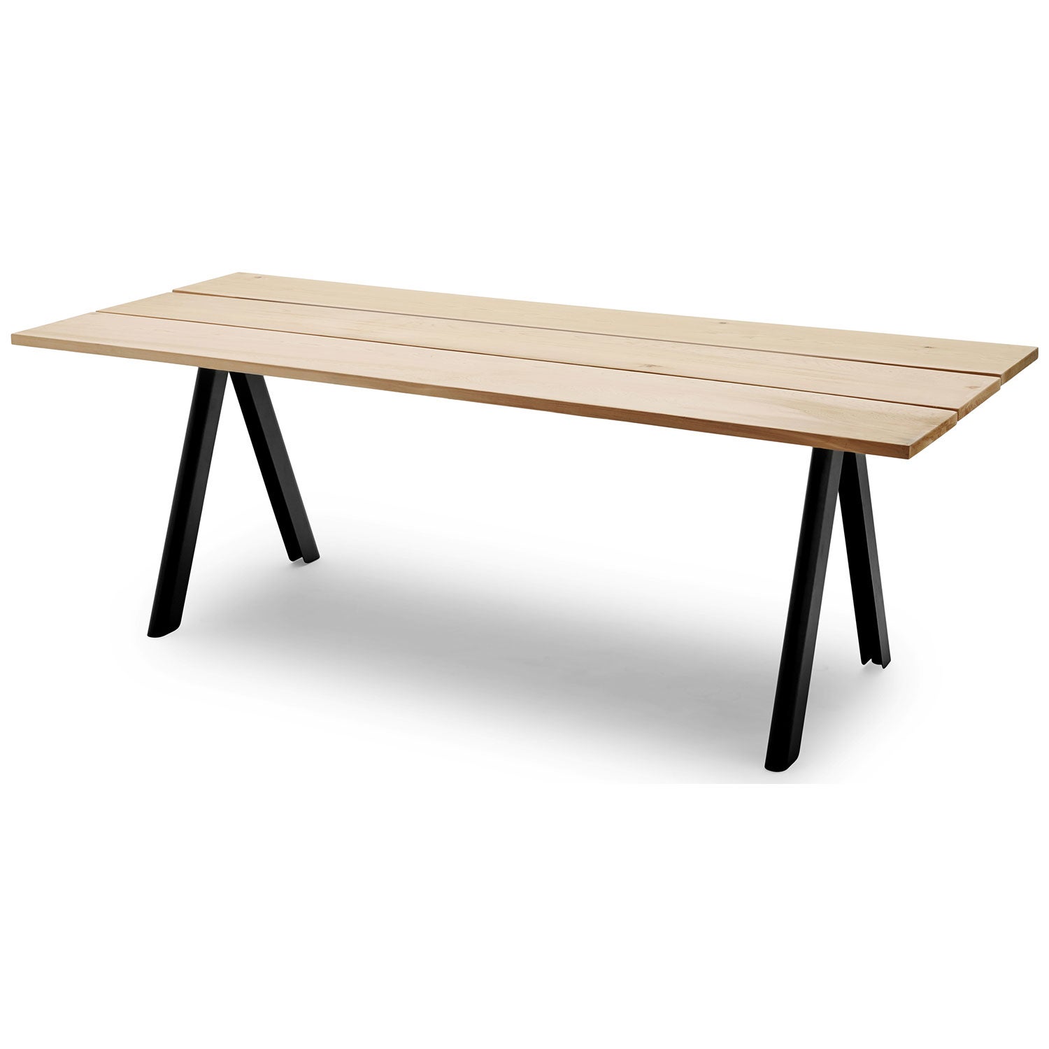 Overlap Dining Table Anthracite Black