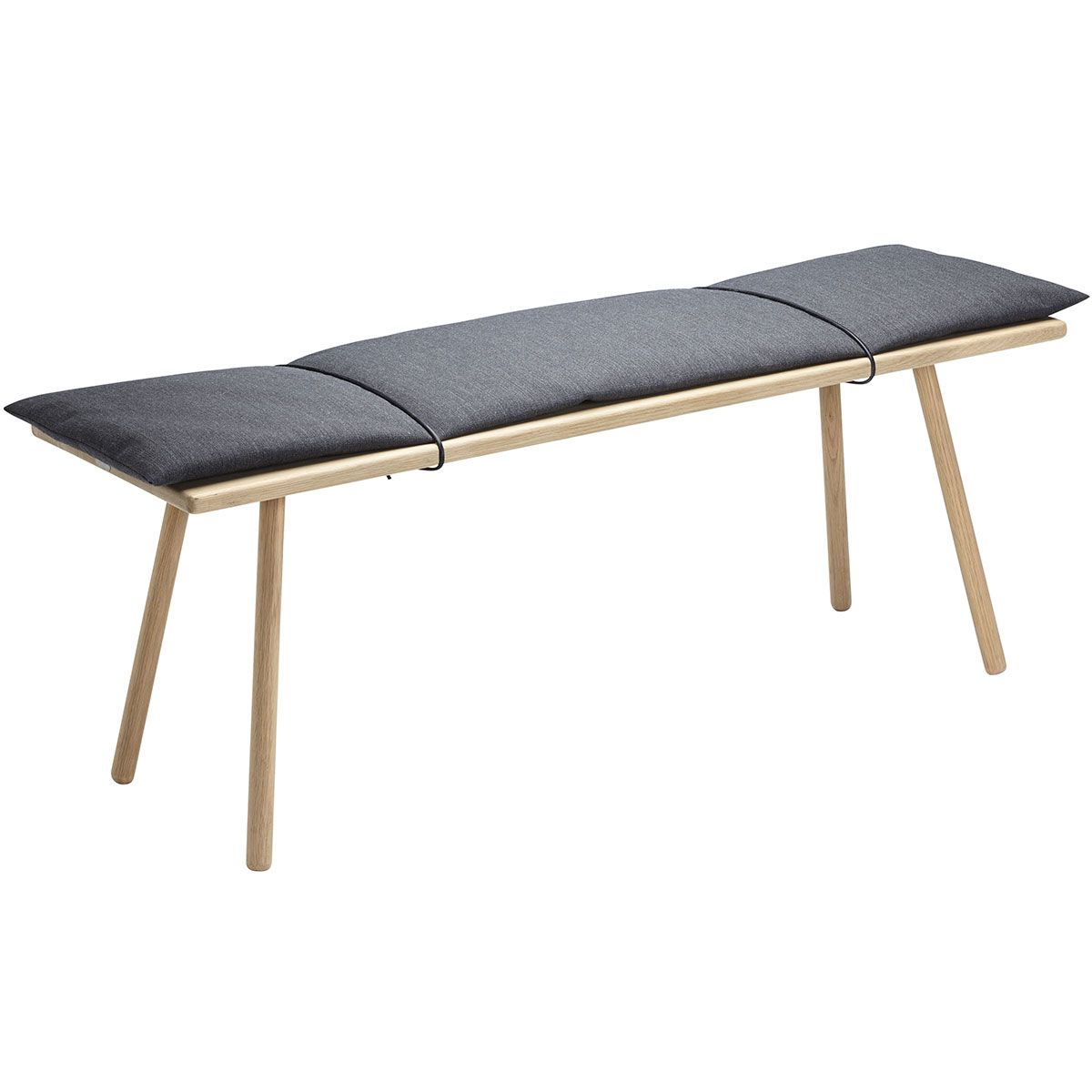 Georg Bench 124X38 cm Black Oak