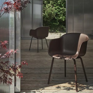 Fiber Outdoor Armchair Anthracite Black 